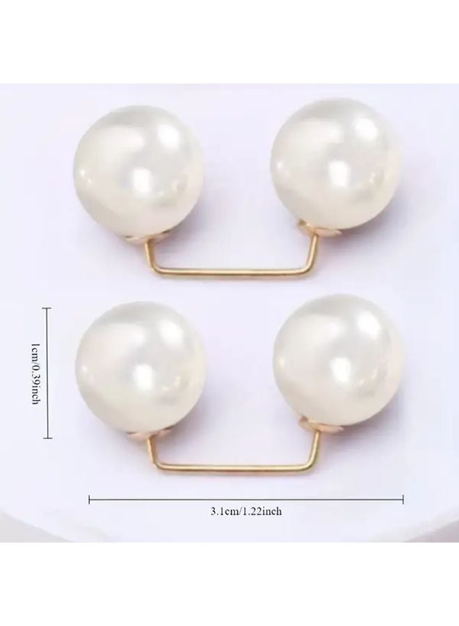 White 10pcs Anti Slip Jeans Ankle Clips Pants Length Adjuster Buckle - Image 4
